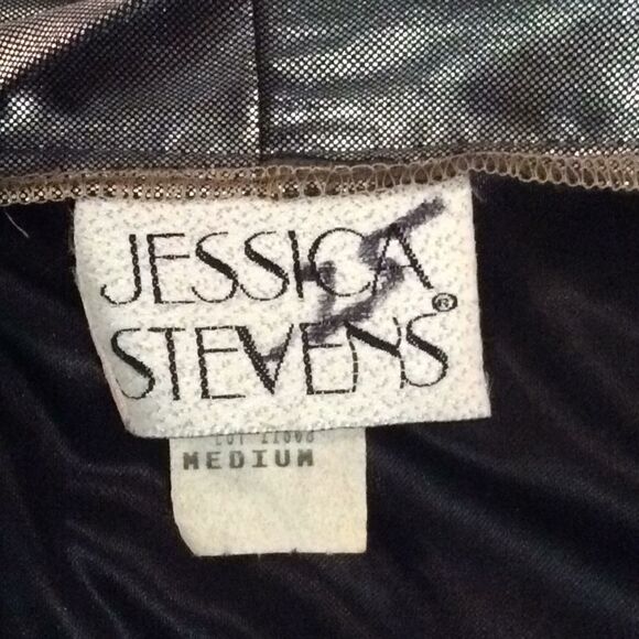 🎄 VTG 80s‎ liquid gold  jacket/beaded bells 🎅🏻 - Picture 6 of 8